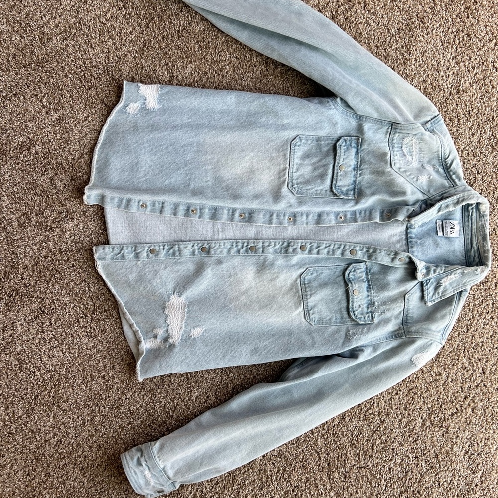 Zara Light Blue Denim Jacket